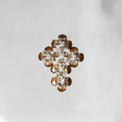  - Brooch Proserpine -  - Laiton argenté